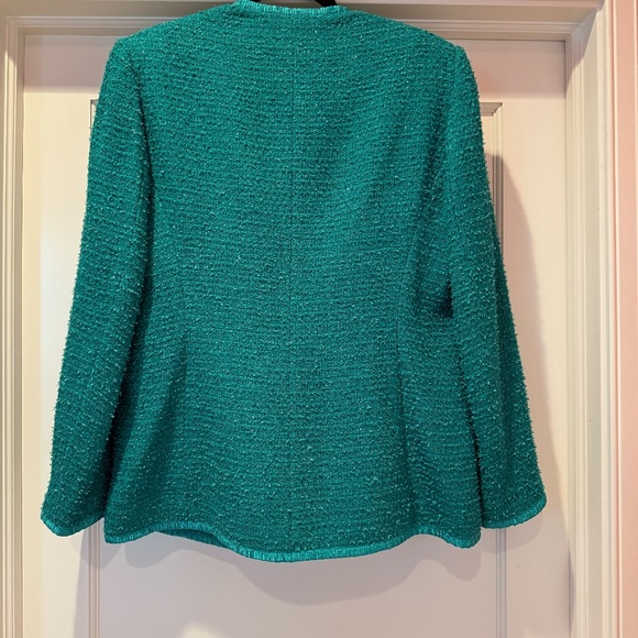 Kobi Halperin Evangeline V-Neck Snap-Front Tweed Jacket NWT Size Large - Picture 4 of 4